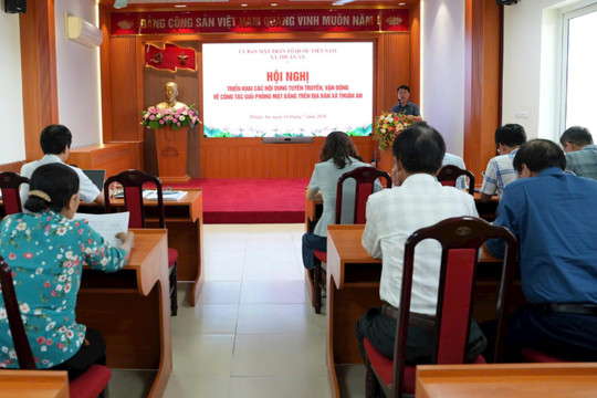 Mặt trận xã Thuận An: Gần dân, tạo đồng thuận trong giải phóng mặt bằng