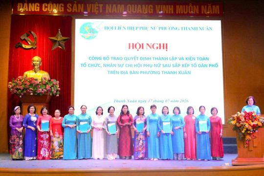 Phường Thanh Xuân thành lập 35 chi hội phụ nữ sau sắp xếp tổ dân phố