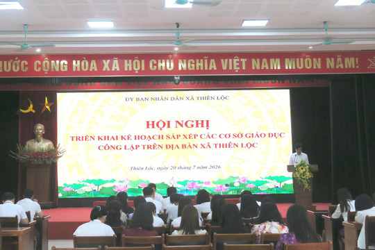 Thiên Lộc triển khai kế hoạch sắp xếp các cơ sở giáo dục công lập