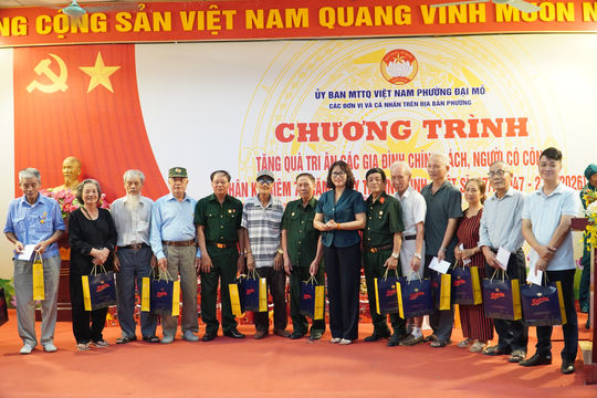 Phường Đại Mỗ tri ân các gia đình chính sách, người có công nhân ngày 27-7