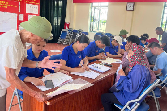 Thanh niên xã Thuận An góp sức hoàn thiện cơ sở dữ liệu đất đai