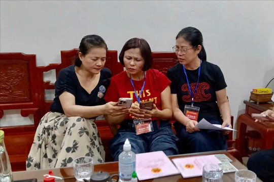 Xã Hồng Vân đẩy mạnh xây dựng cơ sở dữ liệu đất đai