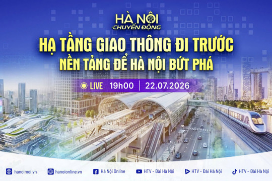 [Trực tiếp] Hà Nội chuyển động: "Hạ tầng giao thông đi trước - Nền tảng để Hà Nội bứt phá"