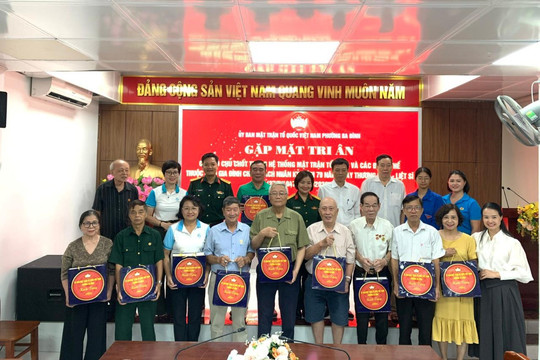 Phường Ba Đình tri ân cựu chiến binh, thân nhân gia đình chính sách