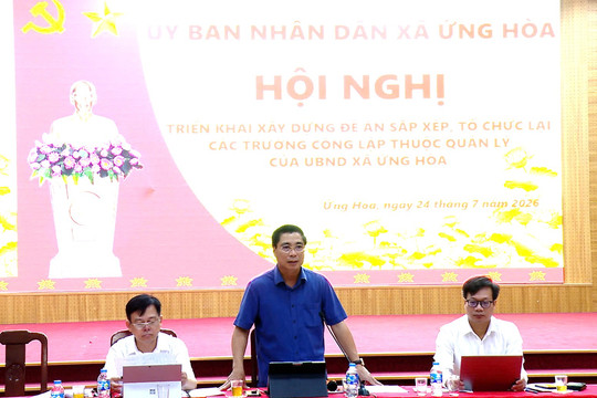 Xã Ứng Hòa công bố 6 trường công lập sau sắp xếp