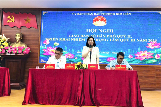 Phường Kim Liên triển khai các nhiệm vụ trọng tâm sau sắp xếp tổ dân phố