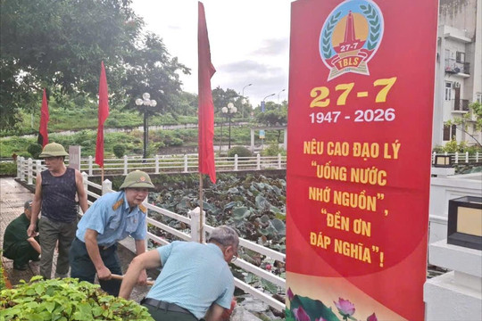 Phường Việt Hưng ra quân chỉnh trang các công trình tưởng niệm nhân dịp 27-7