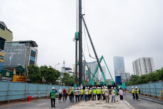 Khởi công Ga S1 Quần Ngựa, mở rộng thi công đồng bộ tuyến metro số 5