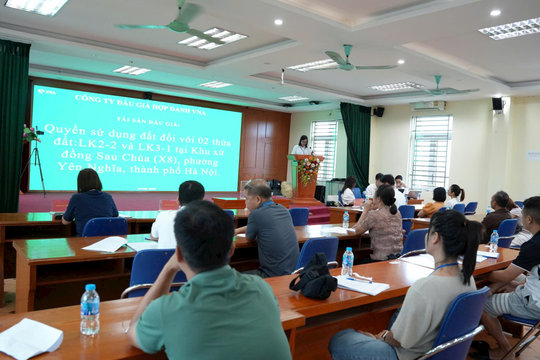 Thửa đất tại Yên Nghĩa trúng đấu giá hơn 8,69 tỷ đồng