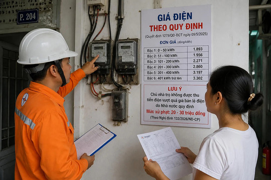 Siết chặt quản lý giá điện bán lẻ tại nhà cho thuê trọ