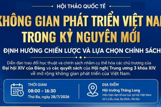 Hội thảo quốc tế bàn định hướng mở rộng không gian phát triển Việt Nam trong kỷ nguyên mới