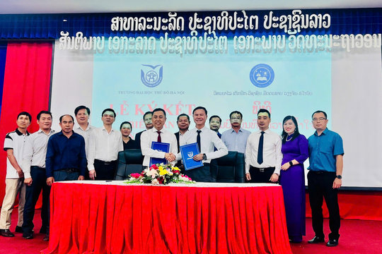 Trường Đại học Thủ đô Hà Nội mở rộng hợp tác giáo dục với bộ, đơn vị của Lào