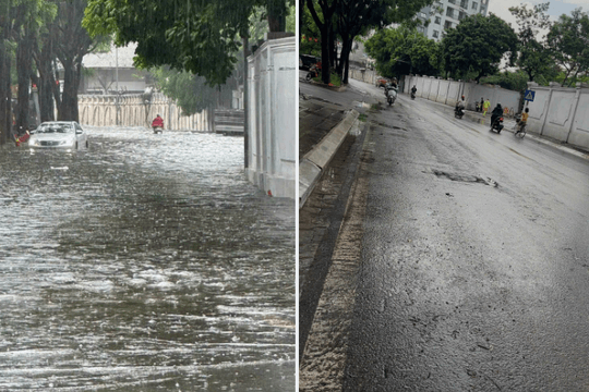 Hà Nội: Huy động đồng bộ lực lượng, vận hành hiệu quả hệ thống tiêu thoát nước sau mưa