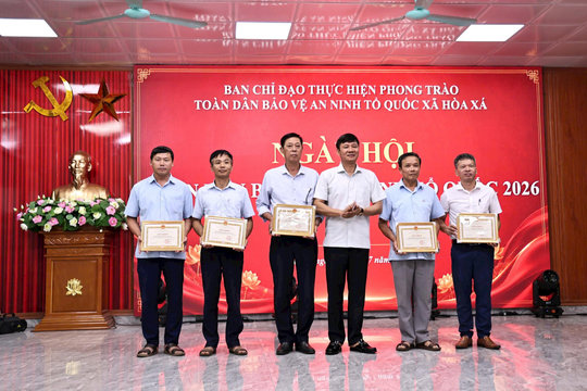 Xã Hòa Xá phát huy sức mạnh toàn dân giữ vững an ninh, trật tự từ cơ sở