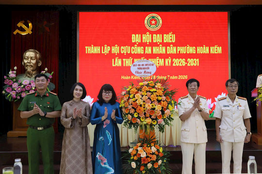 Phường Hoàn Kiếm thành lập Hội Cựu Công an nhân dân phường nhiệm kỳ 2026-2031