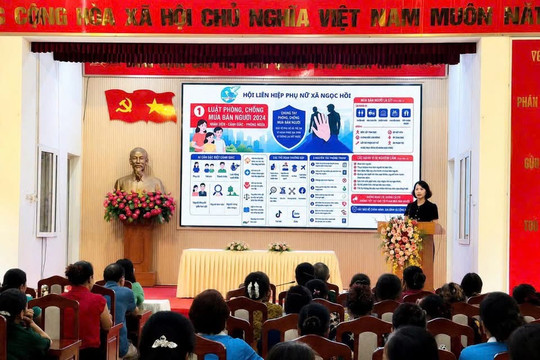 Hội Liên hiệp Phụ nữ xã Ngọc Hồi nâng cao kỹ năng phòng ngừa tội phạm mua bán người