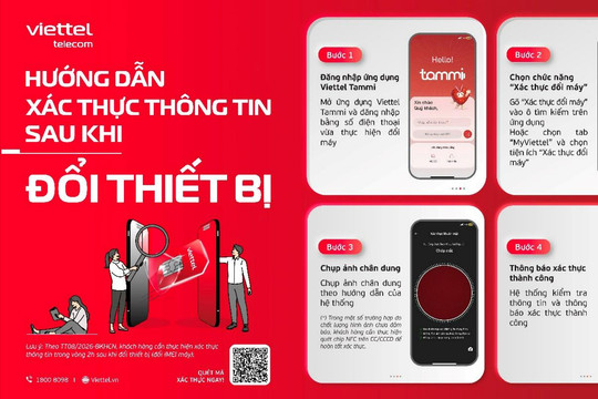 Viettel hướng dẫn xác thực thuê bao khi đổi máy, tránh gián đoạn liên lạc