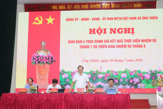Ứng Thiên nỗ lực chuyển đổi số và giải phóng mặt bằng các dự án trọng điểm