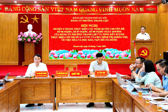 Thanh Liệt sơ kết công tác chuyển đổi số, phòng cháy chữa cháy và quản lý đất đai