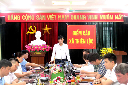 Xã Thiên Lộc: Rà soát tiến độ các dự án, thúc đẩy giải ngân vốn đầu tư công