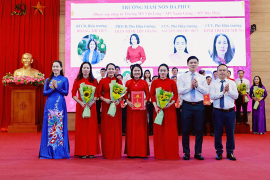 Xã Đa Phúc tinh gọn sắp xếp nâng cấp hệ thống trường học trên địa bàn