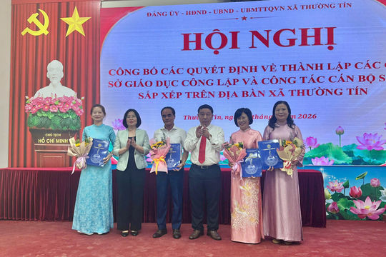 Thường Tín thành lập 11 cơ sở giáo dục công lập sau sắp xếp