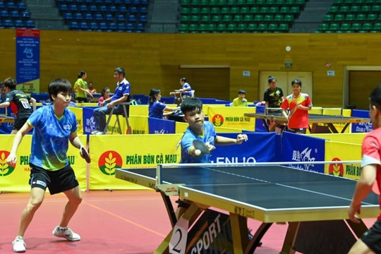 14 đơn vị tranh tài môn bóng bàn Đại hội Thể thao toàn quốc 2026