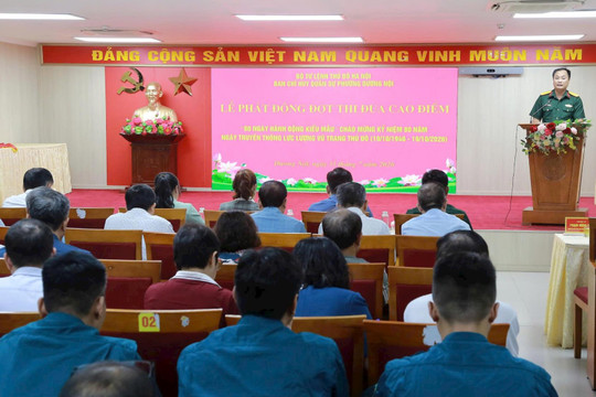 Ban Chỉ huy quân sự phường Dương Nội phát động đợt thi đua cao điểm