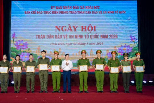 Xã Hoài Đức: Củng cố sức mạnh “thế trận lòng dân” từ cơ sở