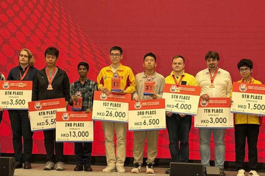 Kỳ thủ Hà Nội Lê Tuấn Minh vô địch Cờ chớp châu Á năm 2026