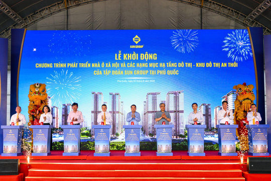Sun Group xây dựng gần 50.000 nhà ở xã hội và nhà cho thuê với tổng đầu tư 40.000 tỷ đồng tại Phú Quốc