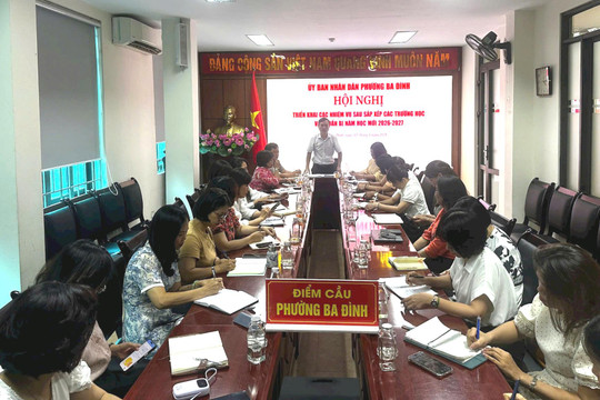Phường Ba Đình sẵn sàng cho năm học đầu tiên sau sắp xếp các trường công lập