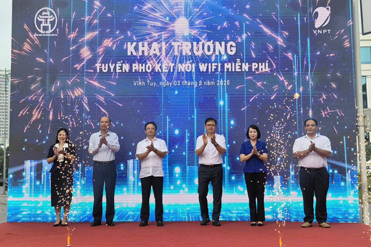 Phường Vĩnh Tuy xây dựng tuyến phố không dùng tiền mặt