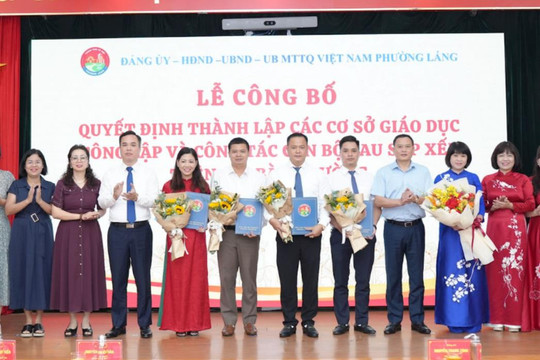 Công bố Quyết định thành lập các cơ sở giáo dục công lập tại phường Láng