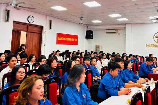 Tuổi trẻ Vĩnh Tuy học tập, quán triệt Nghị quyết Đại hội Đoàn toàn quốc lần thứ XIII