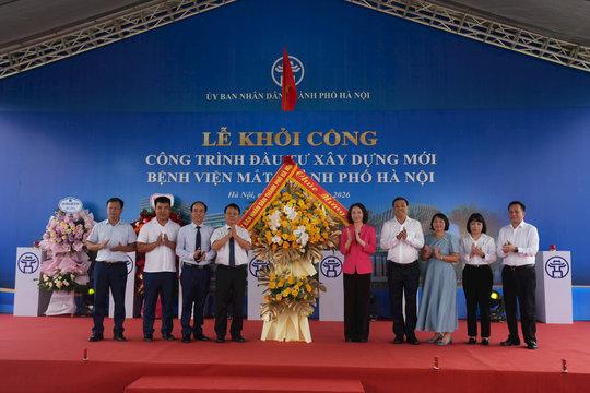 Khởi công Dự án xây dựng Bệnh viện Mắt Hà Nội 250 giường bệnh tại phường Phú Lương