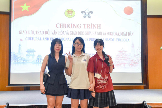 Hà Nội đón đoàn học sinh Nhật Bản trải nghiệm văn hóa