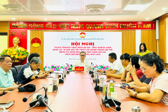 Phường Kim Liên tuyên truyền tạo đồng thuận triển khai Dự án Quốc lộ 1A