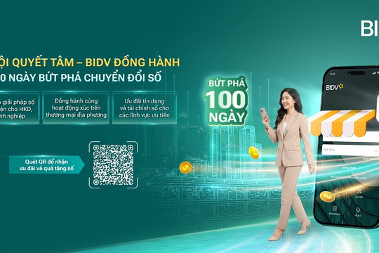 “100 ngày chuyển đổi số” tại Thủ đô: BIDV và những giải pháp trợ lực công nghệ, tài chính