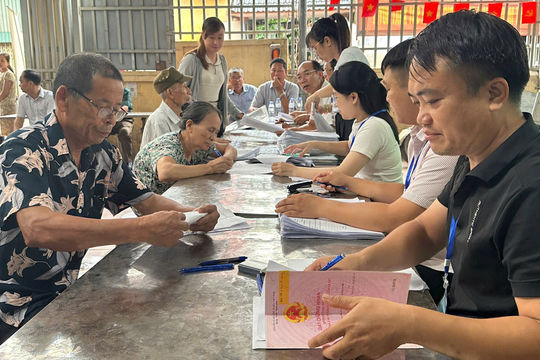 Thường Tín chi trả 360 tỷ đồng cho 259 gia đình liên quan đến dự án Khu đô thị thể thao Quốc tế Hà Nội