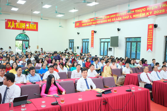 Xã Kim Anh thành lập 5 trường học mới, đẩy mạnh chuyển đổi số trong giáo dục