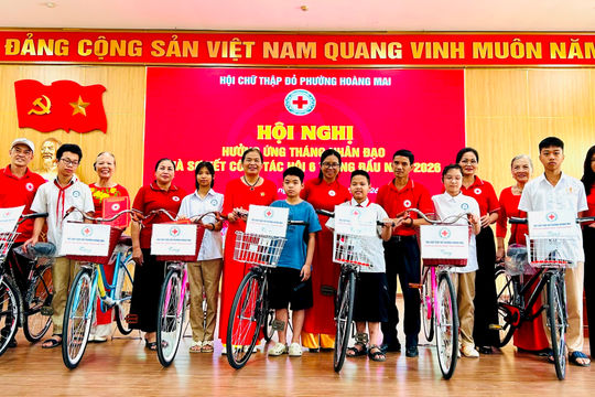 Hội Chữ thập đỏ phường Hoàng Mai nối dài Hành trình nhân ái vì cộng đồng