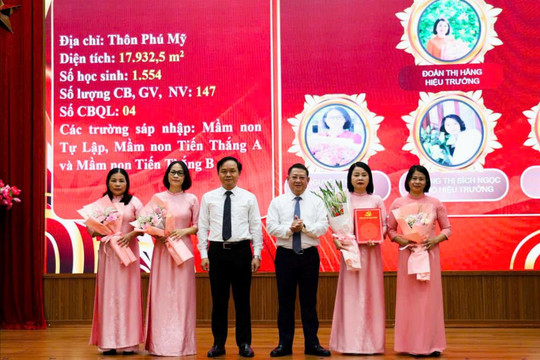 Xã Tiến Thắng thành lập 7 trường công lập mới