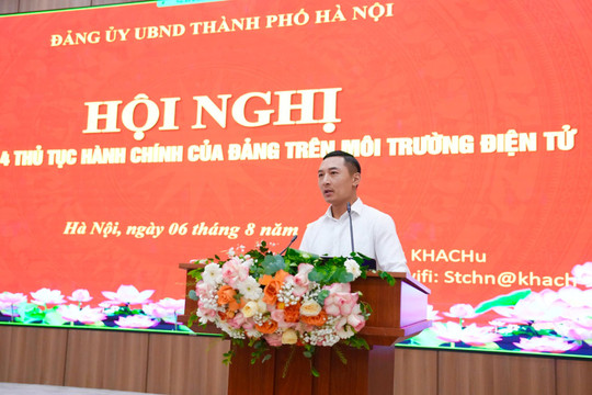 Hà Nội tập huấn 4 thủ tục hành chính của Đảng trên môi trường điện tử