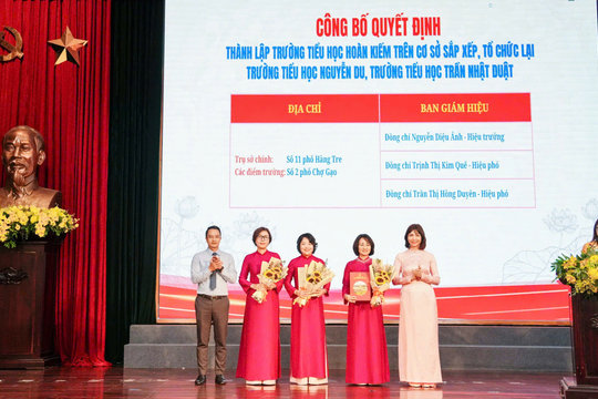 Phường Hoàn Kiếm hoàn thành sắp xếp, tổ chức lại các cơ sở giáo dục công lập
