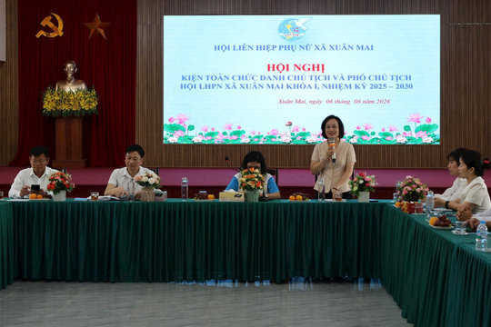 Hội LHPN xã Xuân Mai kiện toàn nhân sự chủ chốt nhiệm kỳ 2025-2030