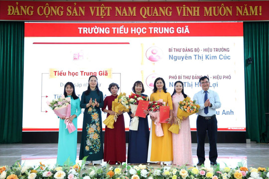 Xã Trung Giã kiện toàn 8 cơ sở giáo dục công lập