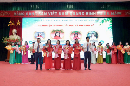 Xã Thiên Lộc còn 10 trường công lập sau sắp xếp