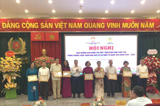 Phường Ba Đình biểu dương điển hình bảo vệ an ninh Tổ quốc