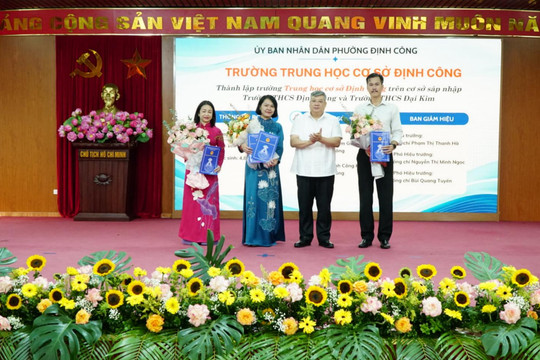 Phường Định Công thành lập 5 trường học công lập sau sắp xếp